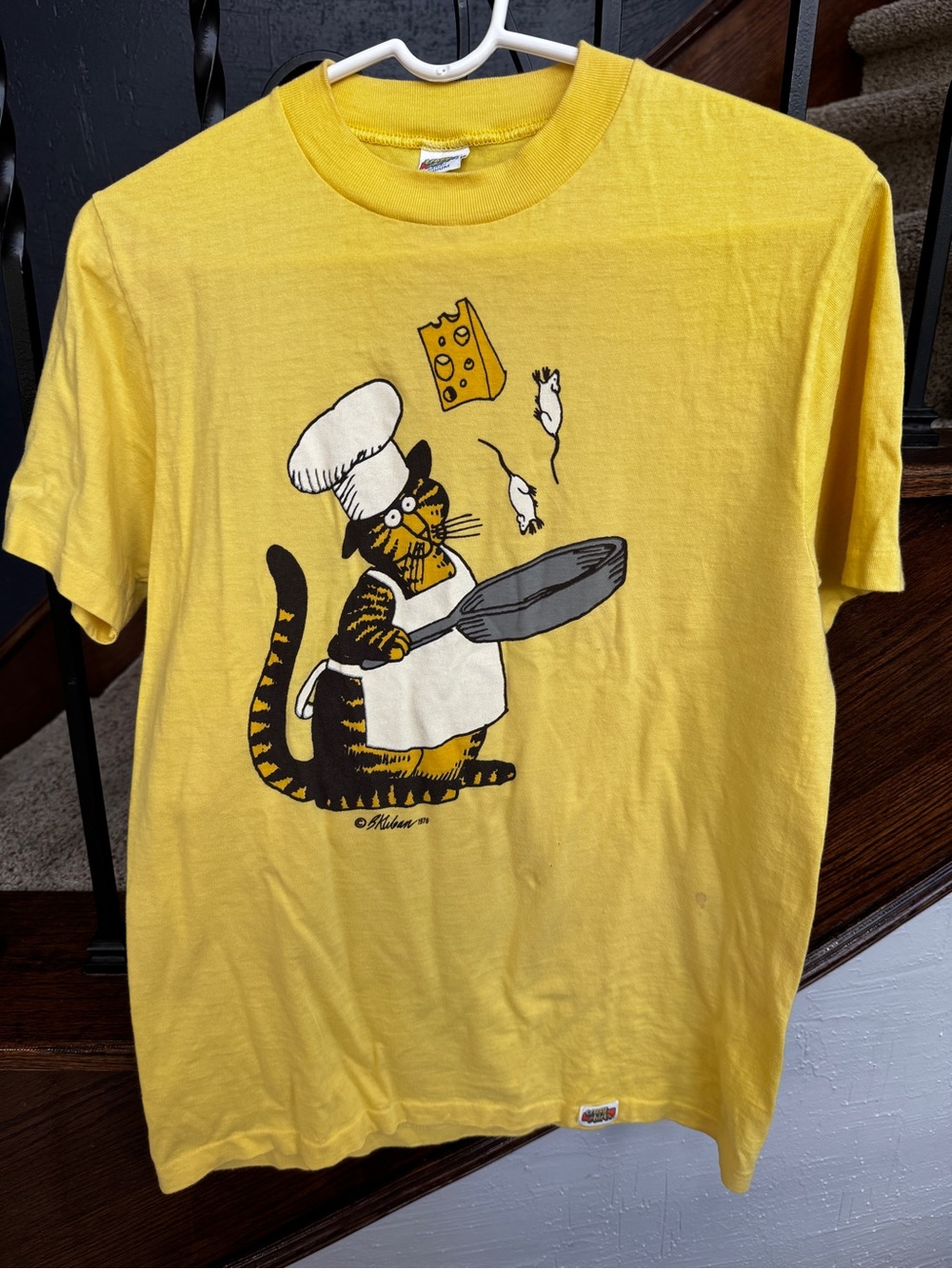 Vintage Rare Chef Cat B. Kliban Crazy Shirts Hawaii Tee - Picture 11 of 13